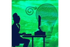 Woman doing research on the brains reward system